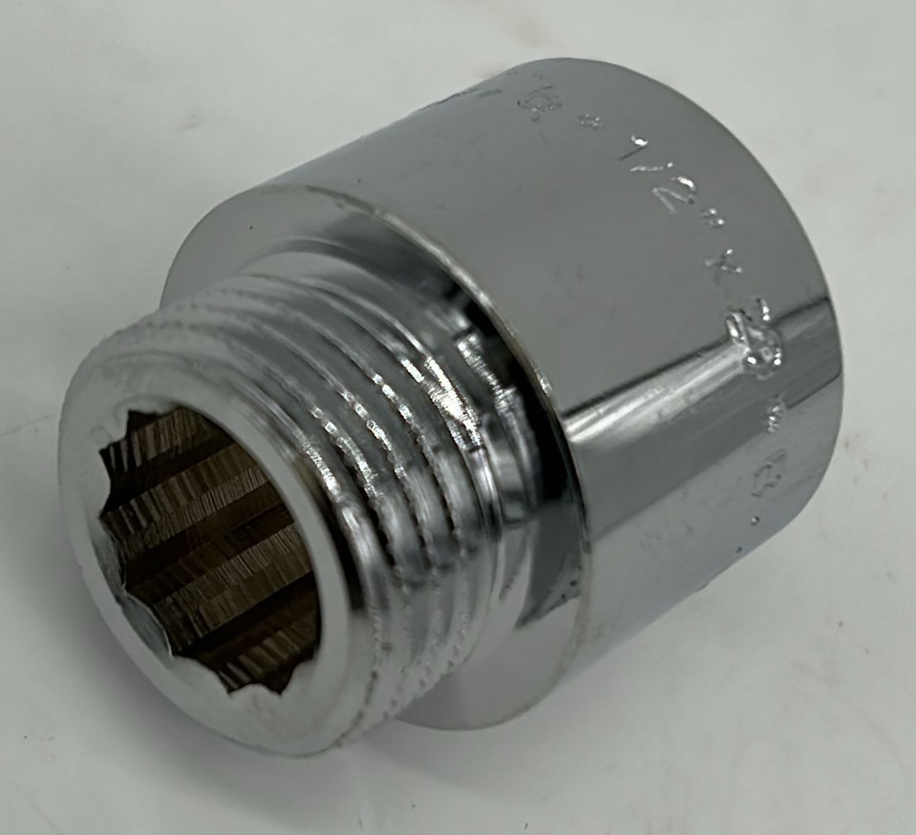 Allonge chromee 1/2 MF 2cm