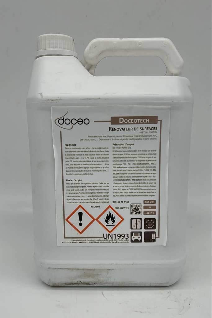 DOCEO TECH - bidon 5L 