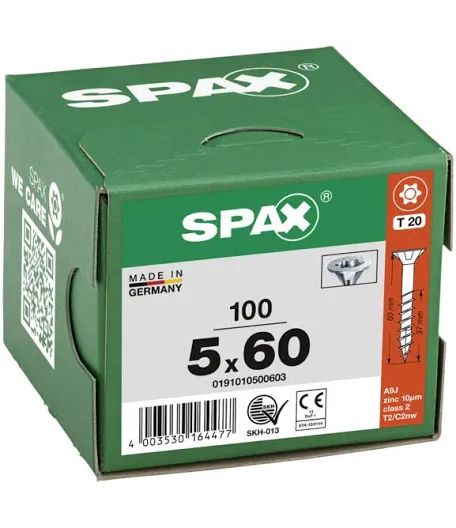 Vis 5x60- TX20 - boite de 200pc