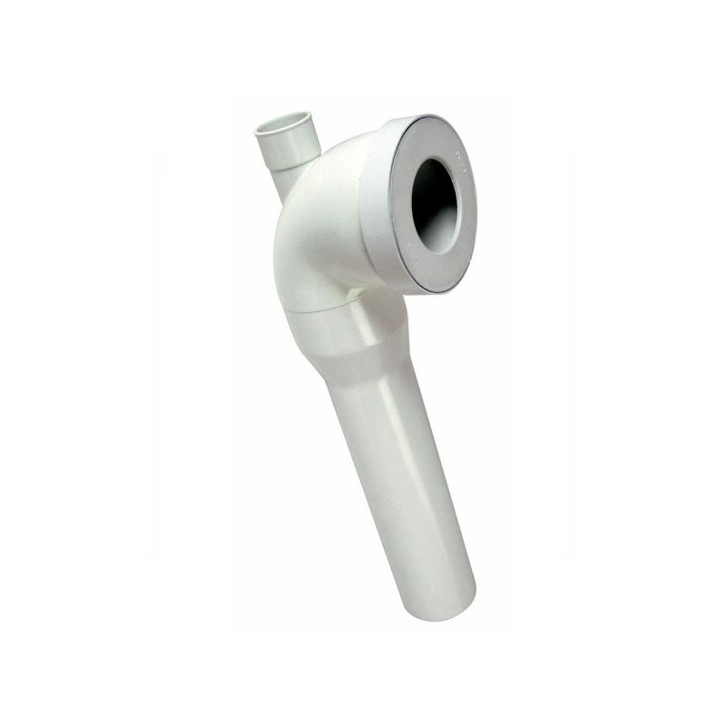PVC        90 Pipe WC coudée longue 90 + piquage 40mm