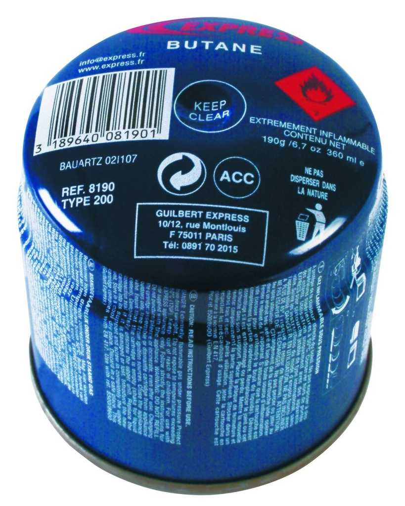 Cartouche gaz petit chalumeau WELCO