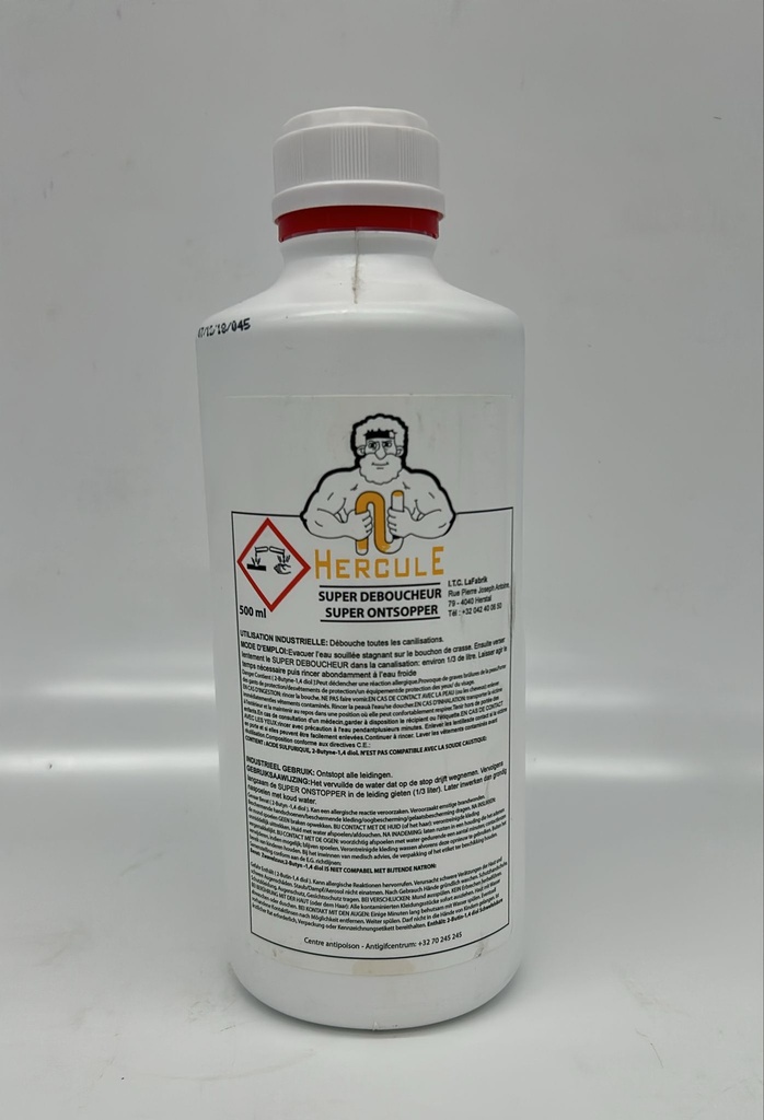 Déboucheur canalisation industriel 500ML