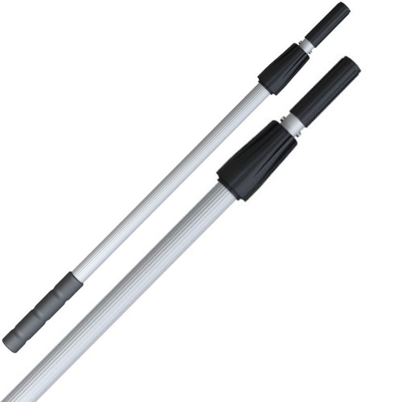 PERCHE TELESCOPIQUE ALUMINIUM - Système avec filetage - 2x125cm