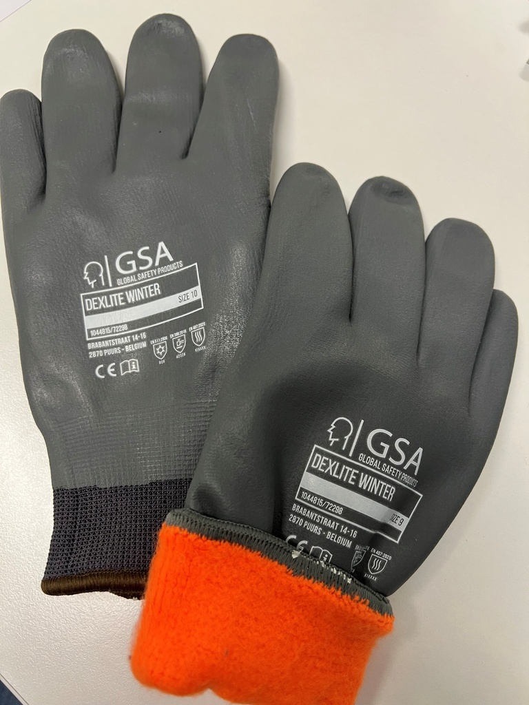 Gants de protection rembourré Hiver (salage)