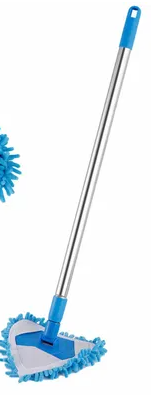 BROSSE BLEUE TRIANGLE avec manche (à la pièce)