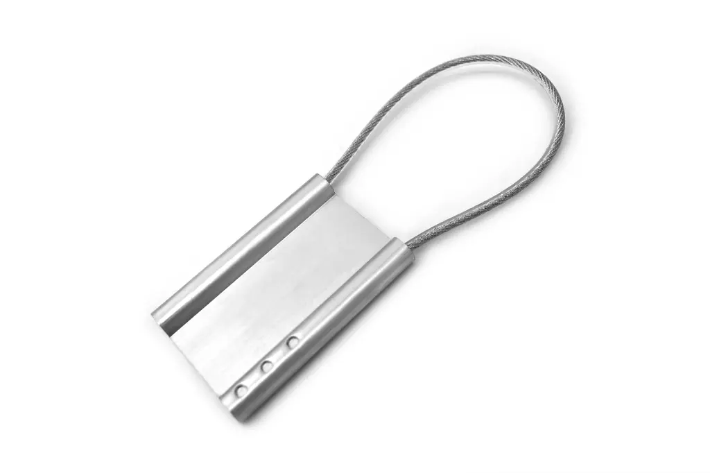 PLAQUE D'IDENTIFICATION + CABLE 35 X 55MM