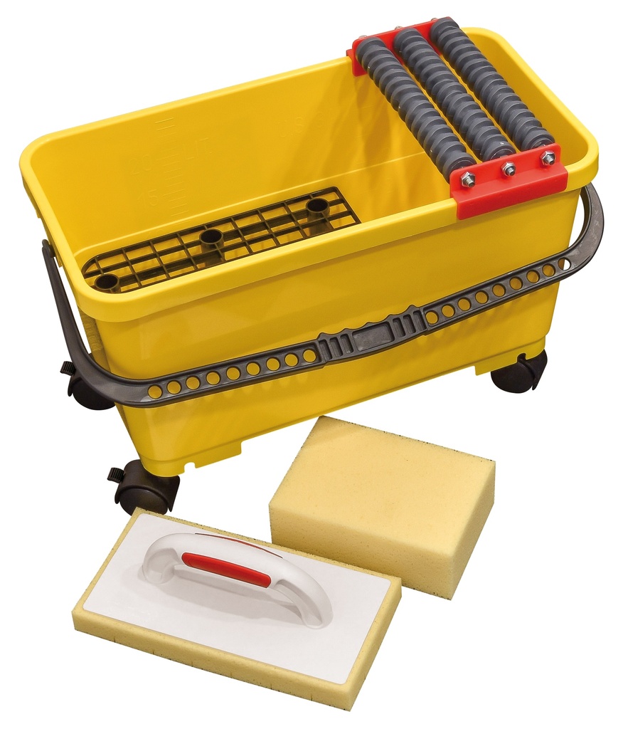 SET DE CARRELEUR PROFI + 3 ROUL. 24 L +