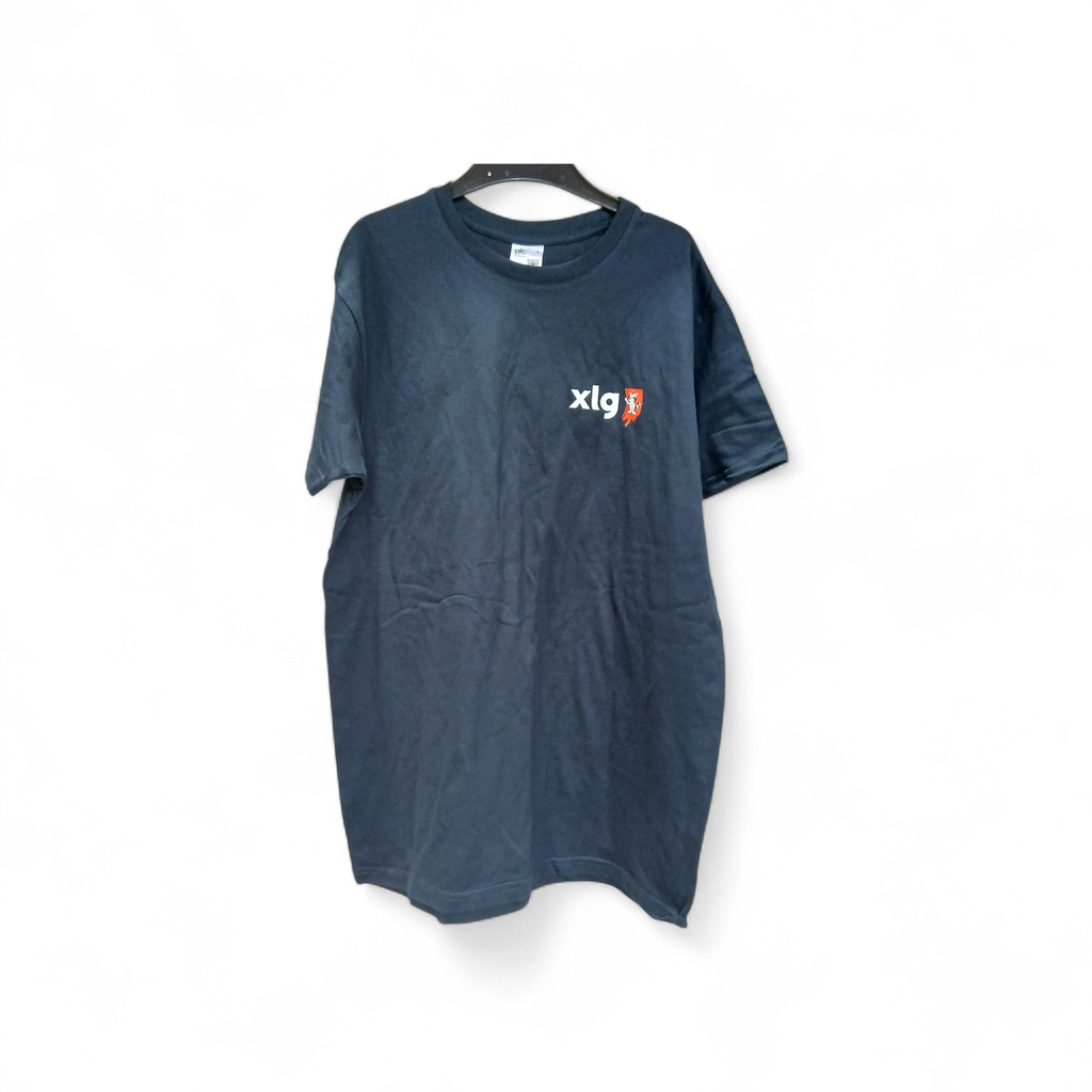 T-SHIRT BLEU NAVY - COURTE MANCHE IMP CŒUR ET DOS - XXL