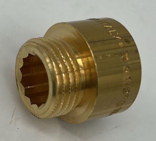 [38-9-076] Allonge laiton 1/2 MF 1,5cm