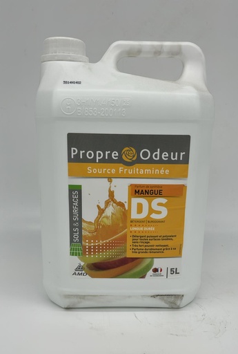 [44-05-003] DS Détergent Sols & Surfaces Propre & Odeur mangue  - bidon 5L
