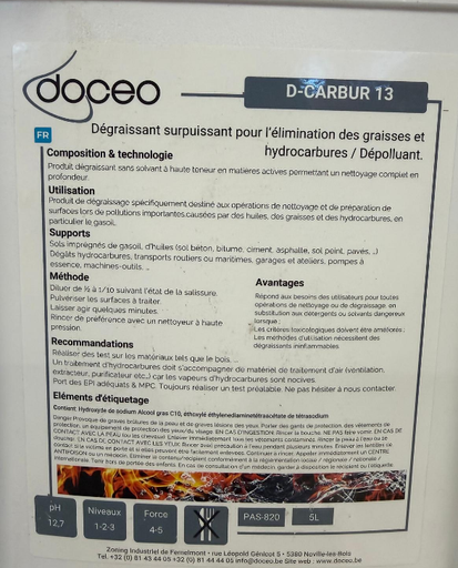 [CHA-46-1-004] Docéo-CARBUR 13 (par bidon de 5L)