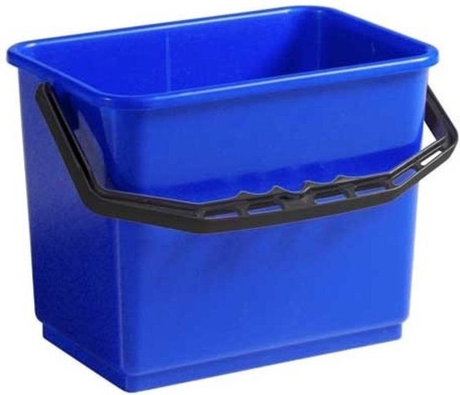 [CHA-18-4-004] SEAU EN PLASTIQUE RECTANGLE BLEU 6L