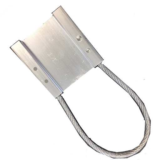 [CHA-30-1-063] IDAM3 ALUMINIUM PLAQUE D'IDENTIFICATION + CABLE 35 X 55MM (à la pièce)