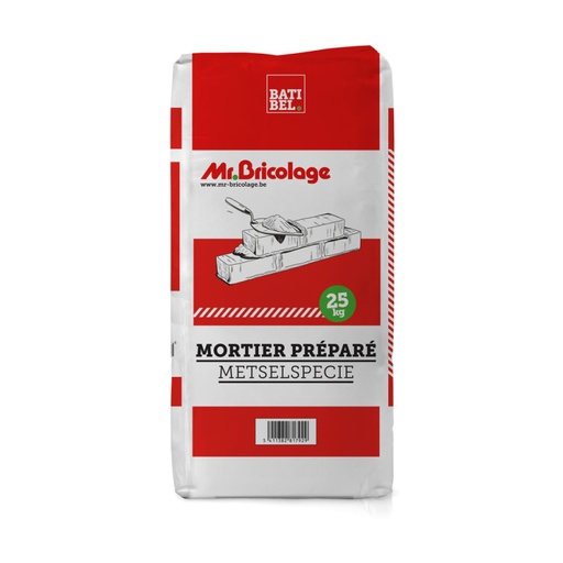 [CHA-38-2-001] SAC MORTIER PREPARE - 25KG