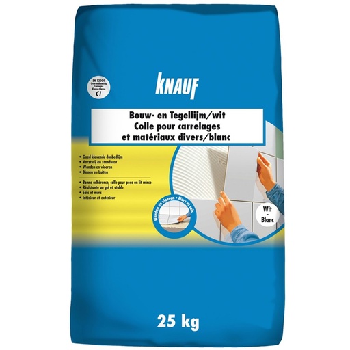 [CHA-38-3-001] SAC COLLE CARRELAGE BLANC - 25KG