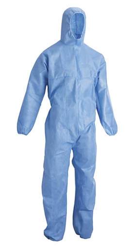 [CHA-12-7-006] COMBI. POUSSIERE- BLEU - VET OVERALL X BLANC CAT III TYPE 5/6 XXL (à la pièce) 